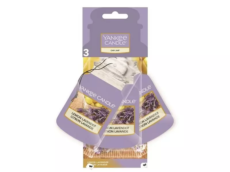 Yankee Candle Auto-Lufterfrischer Lemon Lavender Car Jars 3 Stück 1 Yankee Candle Auto-Lufterfrischer Lemon Lavender Car Jars 3 Stück