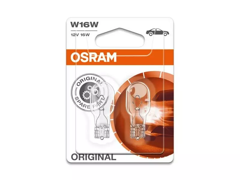 OSRAM Signallampen Glass Wedge Base W16W PKW 1 OSRAM Signallampen Glass Wedge Base W16W PKW