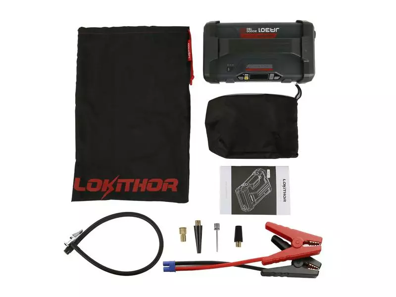 Lokithor Jump Starter und Luftpumpe 12V/ 2000A 8 Lokithor Jump Starter und Luftpumpe 12V/ 2000A – Bild 8