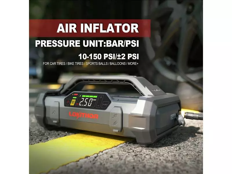 Lokithor Jump Starter und Luftpumpe 12V/ 2000A 12 Lokithor Jump Starter und Luftpumpe 12V/ 2000A – Bild 12