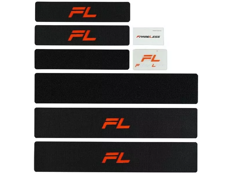 Frameless Kennzeichenhalterset Klettsystem, rahmenlos, 2 x KFZ 1 Frameless Kennzeichenhalterset Klettsystem, rahmenlos, 2 x KFZ