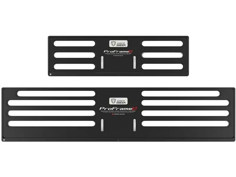 GREY SHEEP. Kennzeichenhalterset ProFrame 2, KFZ-lang, Dark Knight Black 2 GREY SHEEP. Kennzeichenhalterset ProFrame 2, KFZ-lang, Dark Knight Black – Bild 2