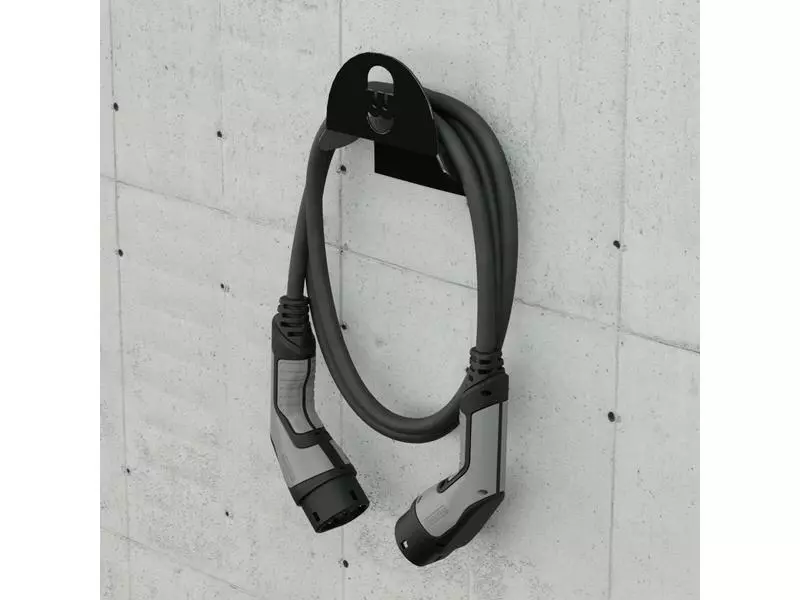 Wallbox Kabelhalter für Elektroauto, Schwarz 2 Wallbox Kabelhalter für Elektroauto, Schwarz – Bild 2