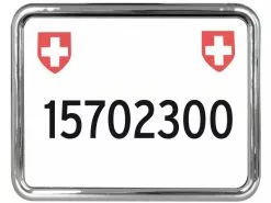 EASYKLICK Kennzeichenhalter Moto Chrom