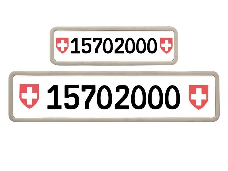 EASYKLICK Kennzeichenhalterset lang, Silber 3 EASYKLICK Kennzeichenhalterset lang, Silber – Bild 3