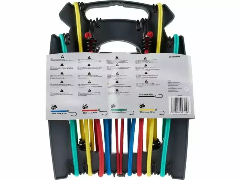 Masterlock Gummi-Spannseilset 10 Stück 2 Masterlock Gummi-Spannseilset 10 Stück – Bild 2