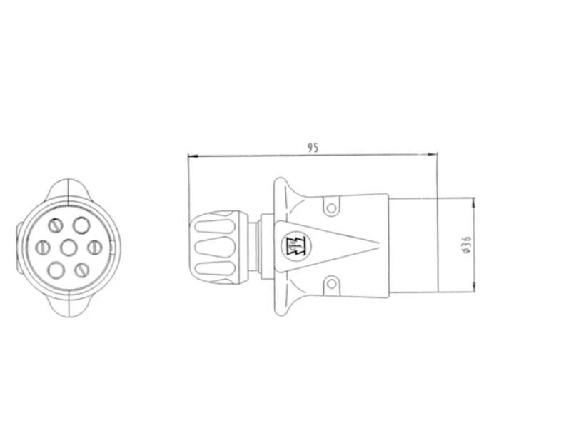 Südo Stecker 201005 7-polig 3 Südo Stecker 201005 7-polig – Bild 3