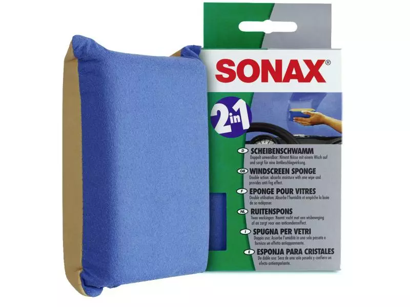 Sonax Scheibenschwamm 2-in-1 doppelt anwendbar 2 Sonax Scheibenschwamm 2-in-1 doppelt anwendbar – Bild 2