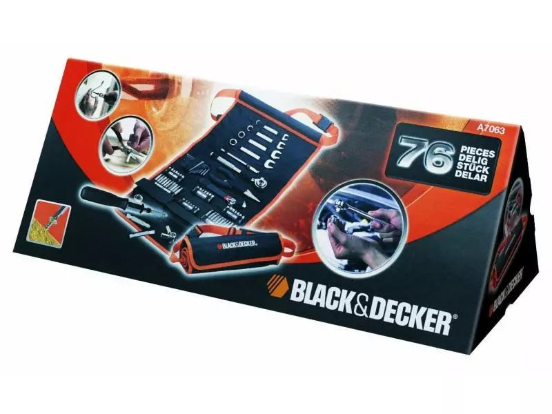 BLACK+DECKER Werkzeugset A7063 76 Teile 3 BLACK+DECKER Werkzeugset A7063 76 Teile – Bild 3