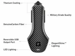 Nonda Autoladegerät ZUS Smart Car Charger Carbon Fiber 2.4 A -NAU Fahrzeug & Mobilitat Geschaft 54026727 xxl