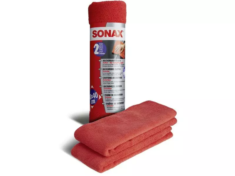 Sonax Mikrofasertuch 40 x 40 Aussen, 2 Stück 1 Sonax Mikrofasertuch 40 x 40 Aussen, 2 Stück